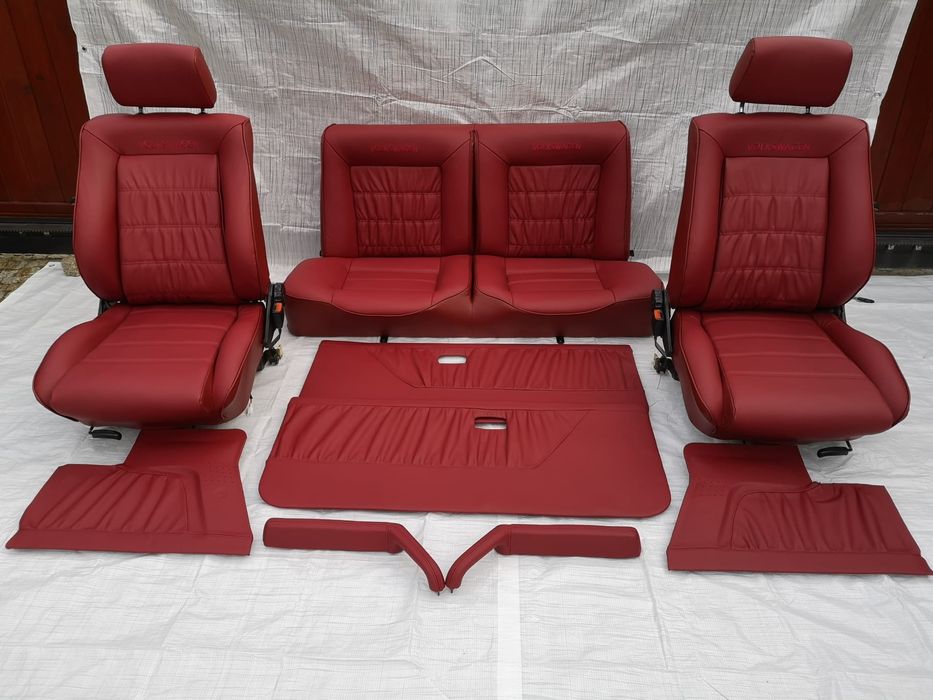 VW Golf MK1 Cabrio, tapicerka, fotele, wnętrze