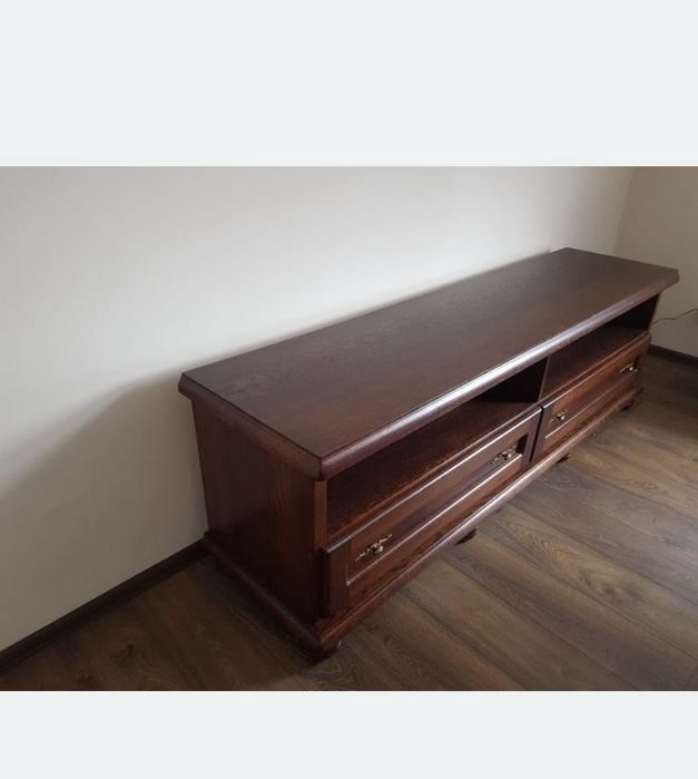 Szafka RTV Dębowa Brąz