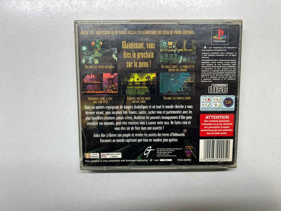 PS1 - Oddworld L'Odyssée d'Abe