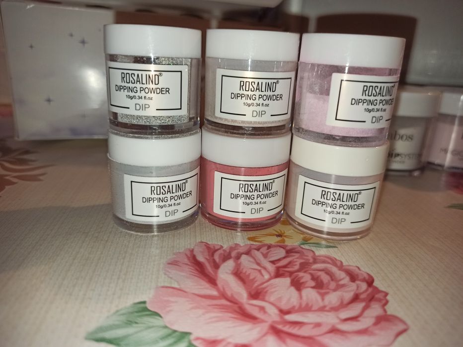 Zestaw proszków  do manicure tytanowy