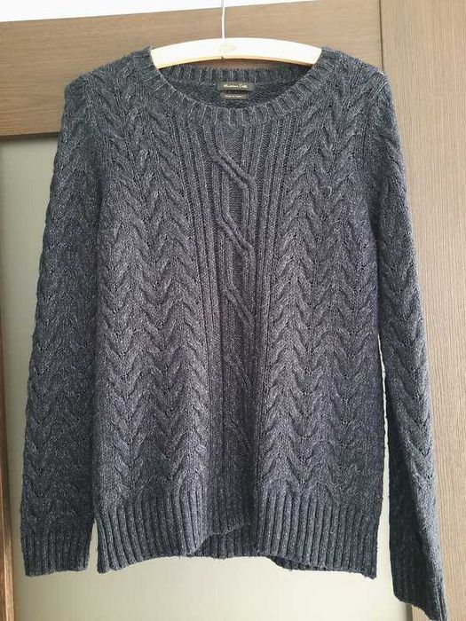 Sweter z warkoczami Massimo Dutti