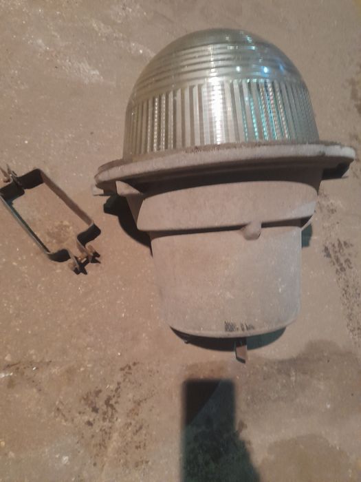 Duza lampa loft wisząca przemysłowa prl