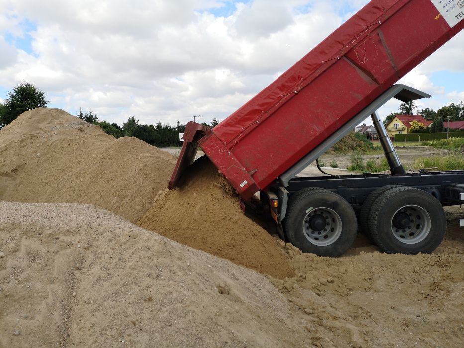 Piasek kopalniany, Piasek zasypowy, Fundamenty, Kostka brukowa