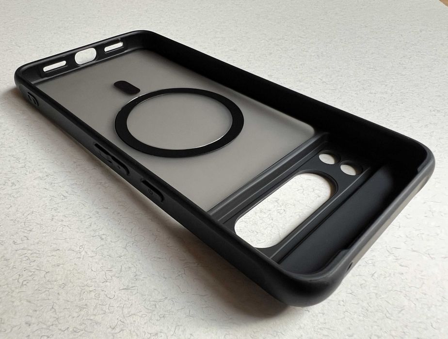 Google Pixel 8 Pro чохол Magnetic MagSafe чорний силікон TPU чехол