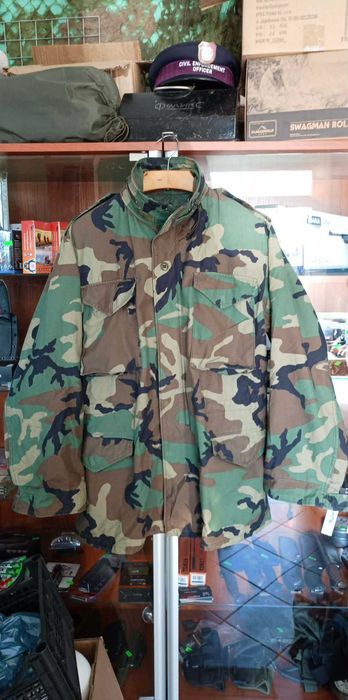 Kurtka Wojskowa M65 Golden MFG INC. Woodland US.Army r.M Long
