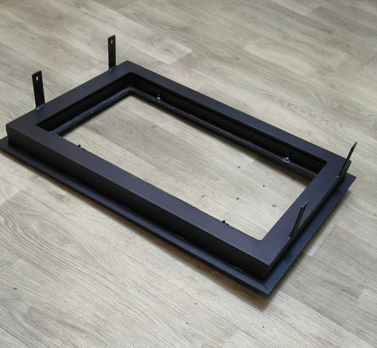 Дверця 45*65см для печі та каміна зі склом, дверца печная каминная