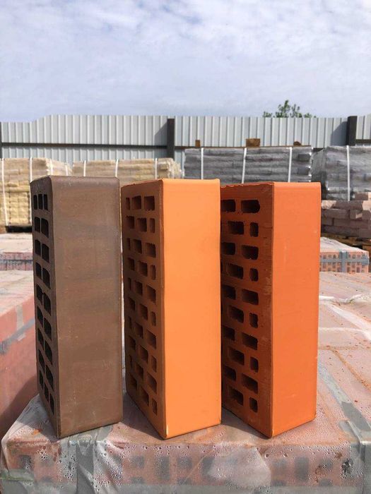 Цегла червона рядова М100, м125, облицовочный кирпич, цегла силікатна