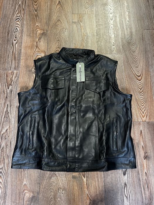 Шкіряний мотожилет Road Armor 4XL