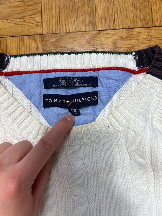 Warkocz Sweter Tommy Hilfiger vintage 90’s
