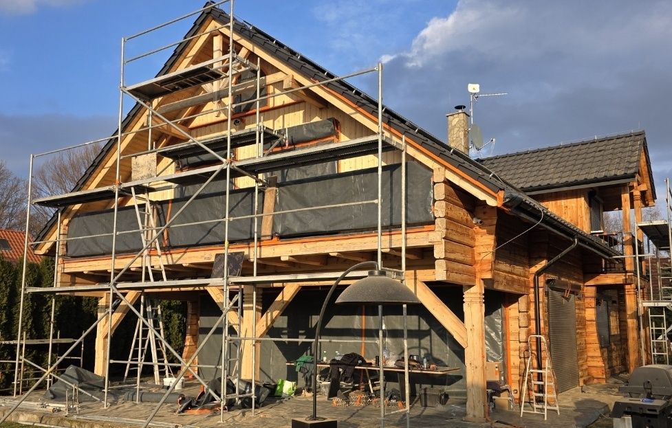 Piaskowanie czyszczenie drewna domów Impregnacja Malowanie