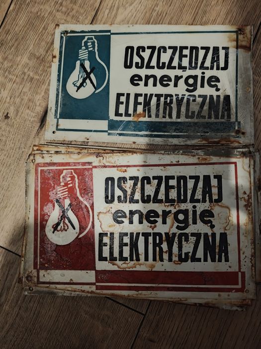 Sprzedam znaki oszczędzaj energię elektryczną
