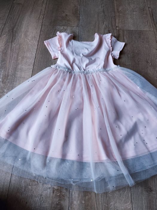 Sukienka dziewczęca 122 sukienka elegancka 122 sukienka tiulowa  122 sukienka na wesele 122