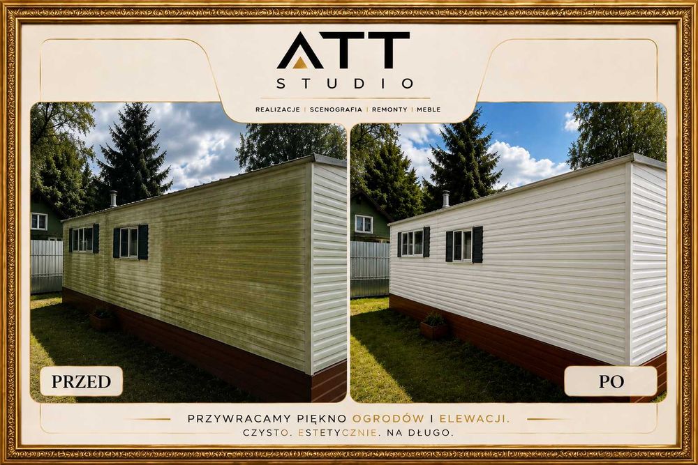 Profesjonalne czyszczenie kostki brukowej, elewacji i powierzchni zewnętrznych – ATT Studio!