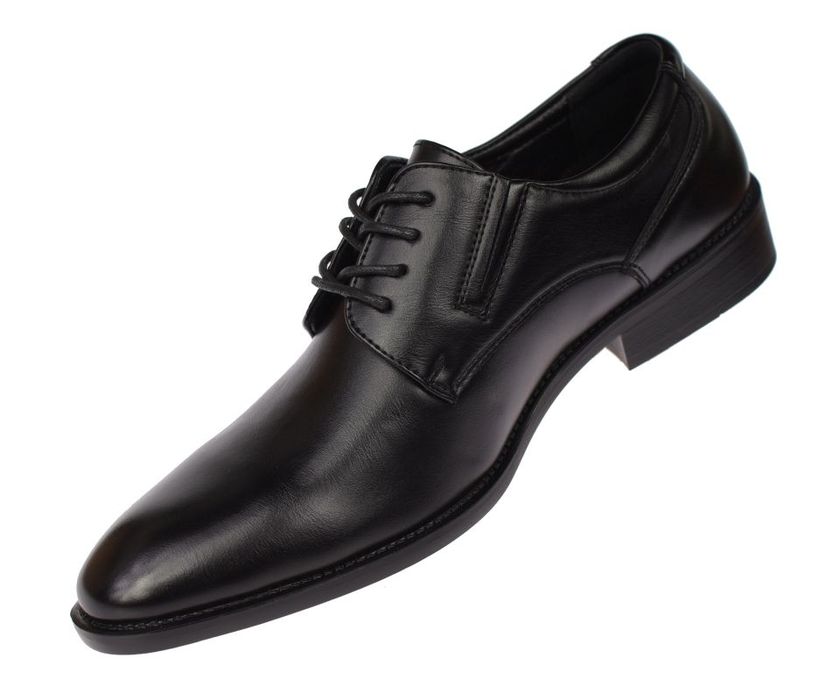 Półbuty męskie P-4-0746 czarne  Eleganckie rozmiar: 41