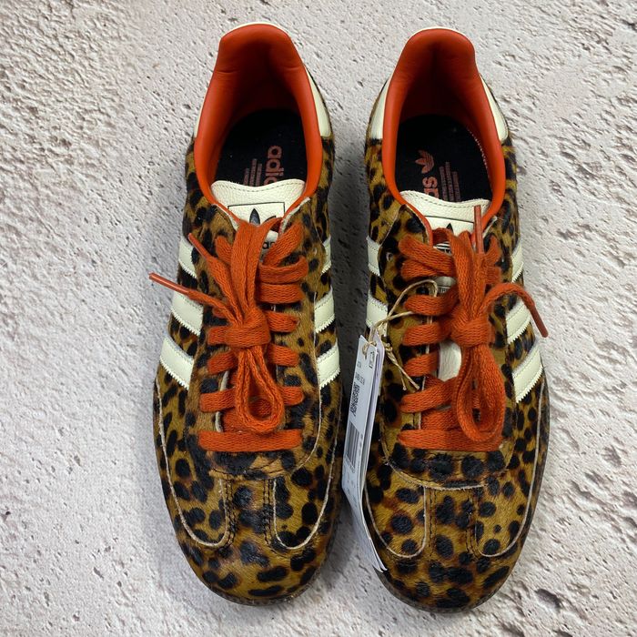 41 42 оригінал ji2734 нові жіночі кеди adidas casual samba og leopard