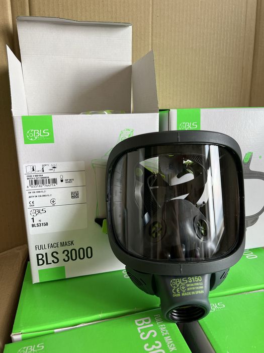 Маска Протигаз BLS 3150 Панорамна Повнолицева Респіратор Фільтр Захист