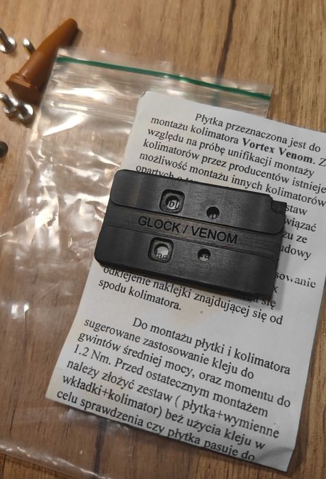 Płytka kolimatora Glock MOS 2BME004 footprint Vortex/Docter/ Noblex