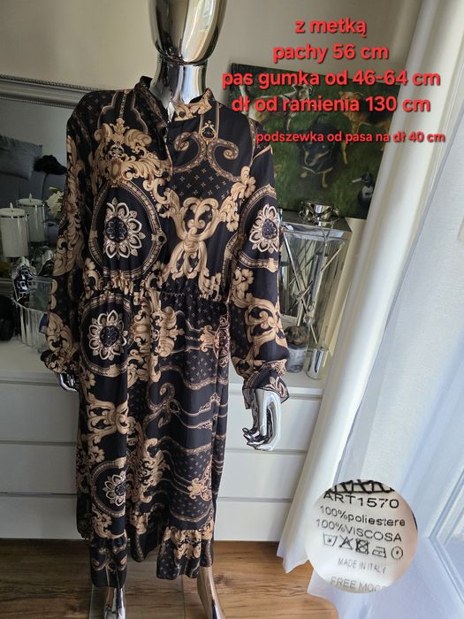 Sukienka długa maxi czarna