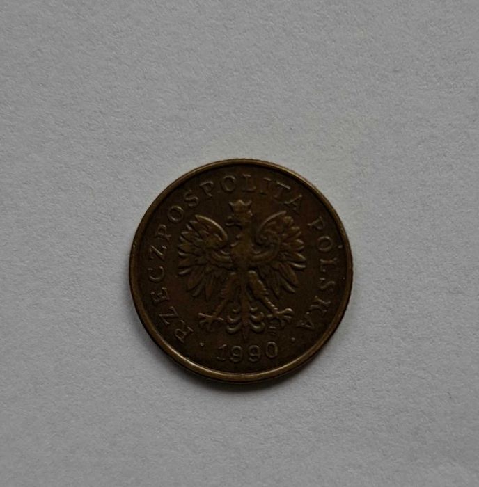 moneta 5 groszy z 1990 r. obiegowa