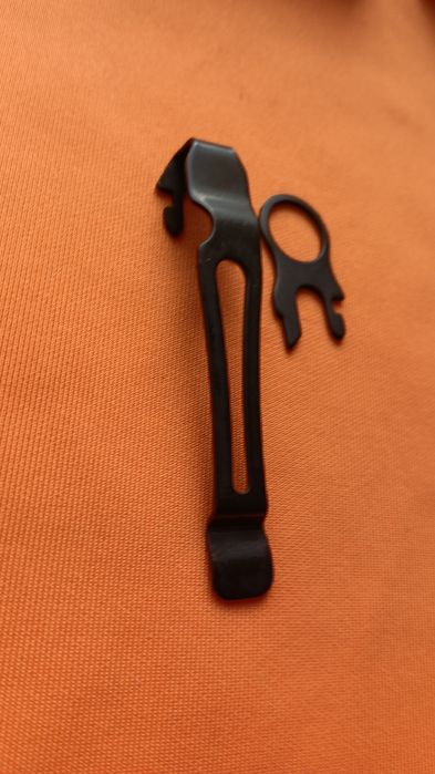 Клипса с кольцом на мультитул Leatherman черная. Оригинал. (новые)