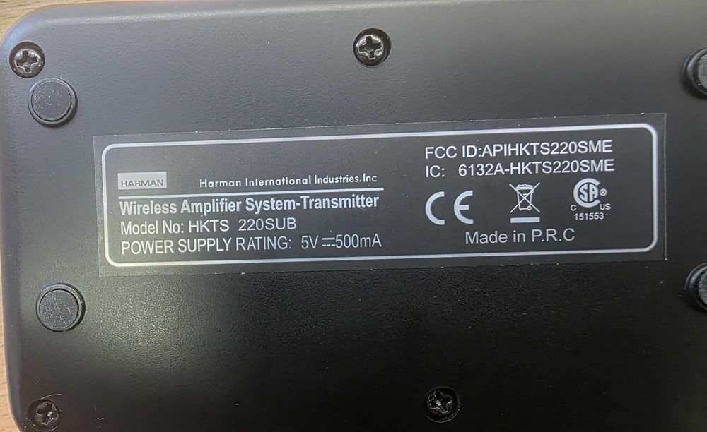 Harman/Kardon Bluetooth Transmiter Box do subwoofera HKTS220SUB/230
