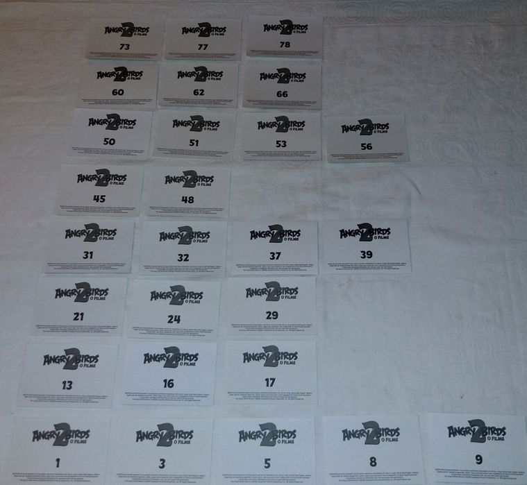 Cromos Angry Birds 2 - Colecção Continente