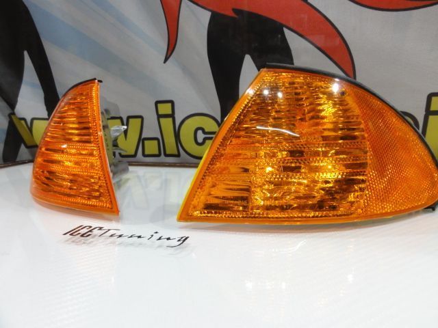 Pisca / Farois / Farolins frontais BMW E46 4 portas / Touring 98-01 Fundo Laranja JDM