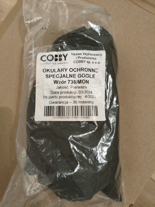 Okulary ochronne gogle 736/MON