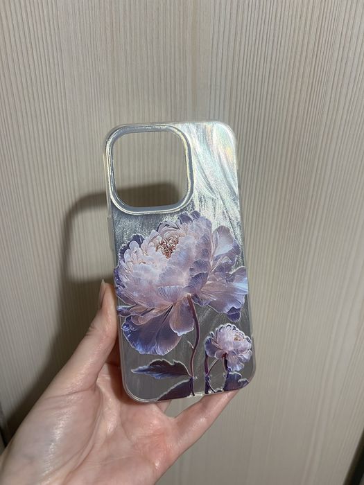 Новый чехол на Iphone 15 Pro Пион