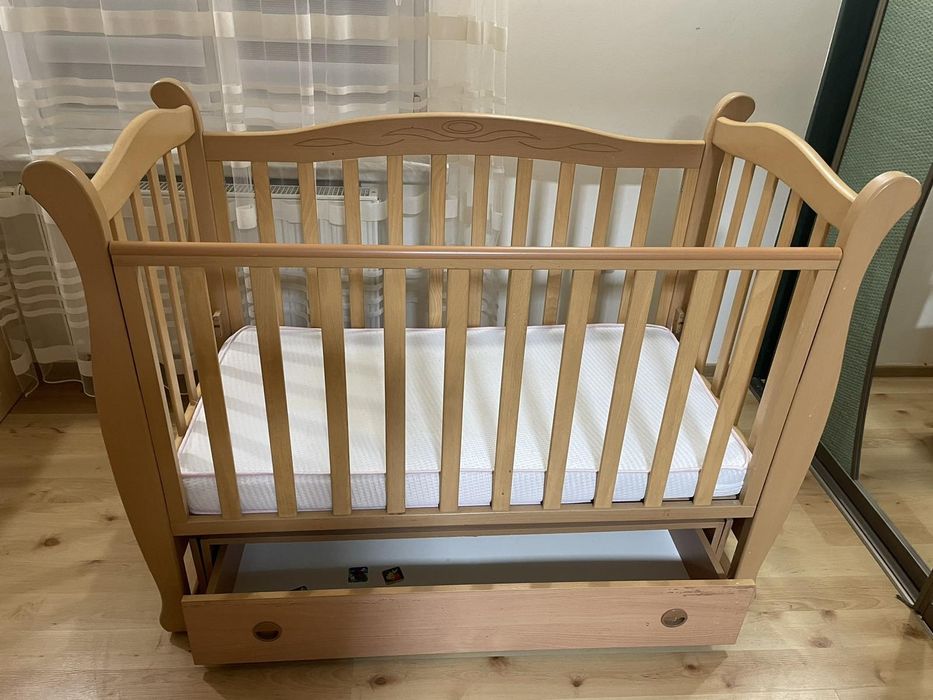 Дитяче ліжечко Соня Верес з матрасом