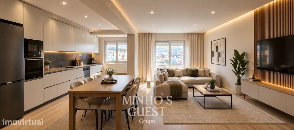 Apartamento T3 Totalmente Remodelado c/ varanda - Maximinos, Braga