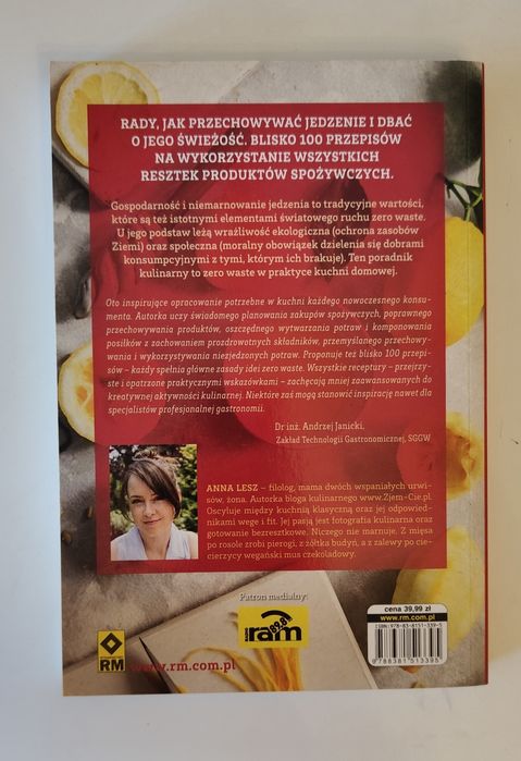 Bez marnowania. Kuchnia zero waste. ANNA Lena Lesz. NOWA