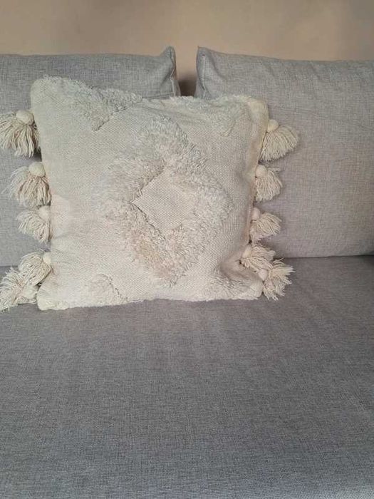 Poszewka poduszka ozdobna boho bawełniana H&M HOME 50x50 cm