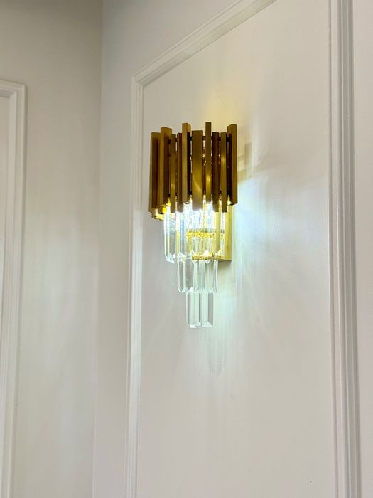 Kinkiet kryształowy, mosiądz Pipe Organ Wall Variant