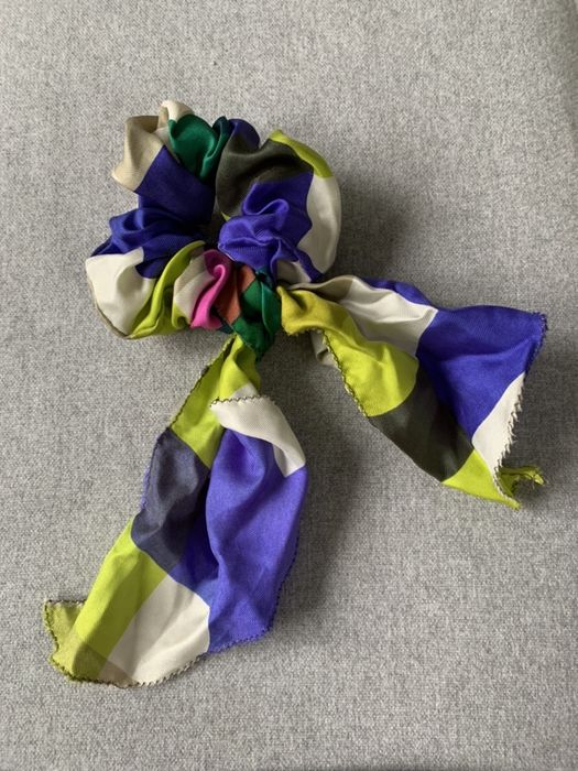 Scrunchie gumka do włosów jedwabna