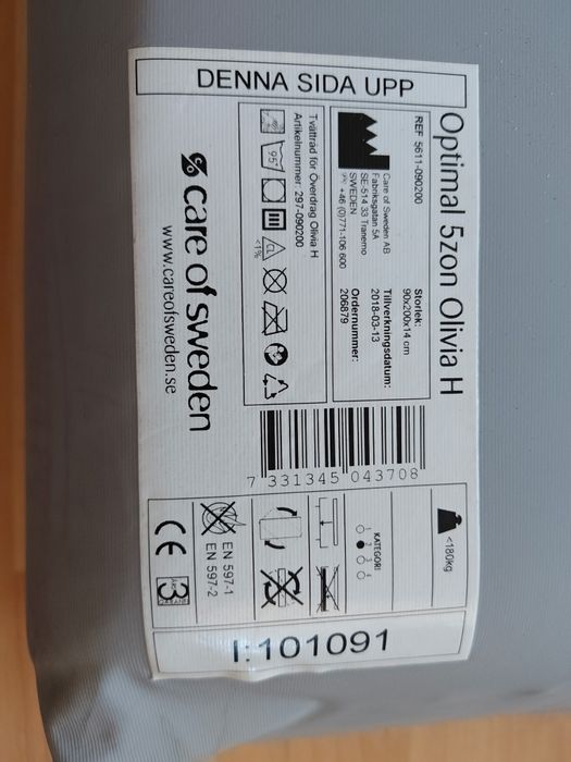 Materac optimal 5zon