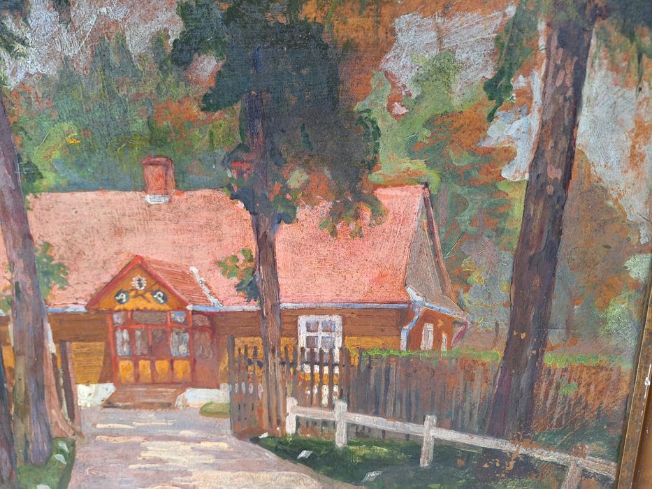 Stary obraz-leśniczówka pod Leżajskiem-1930r