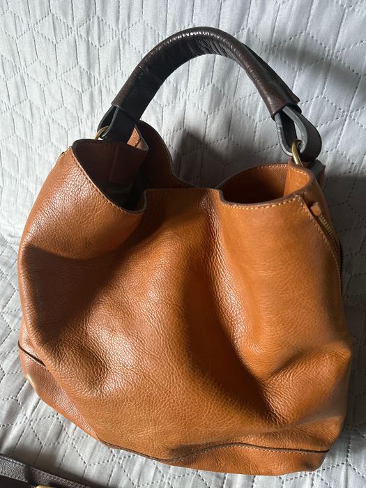 Massimo Dutti, skórzana torebka, Nowa
