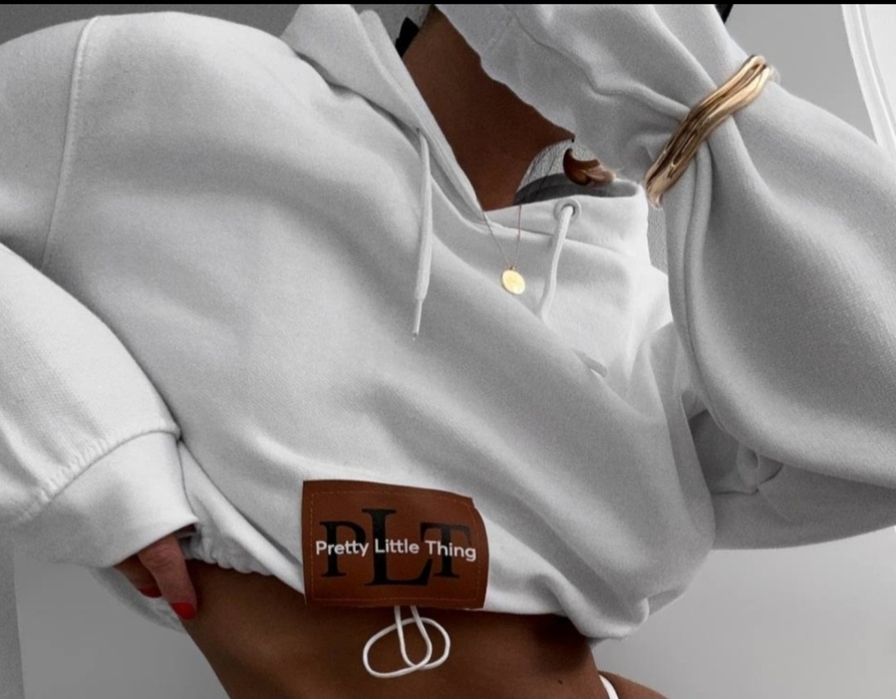 Укороченное худи PLT на стяжке