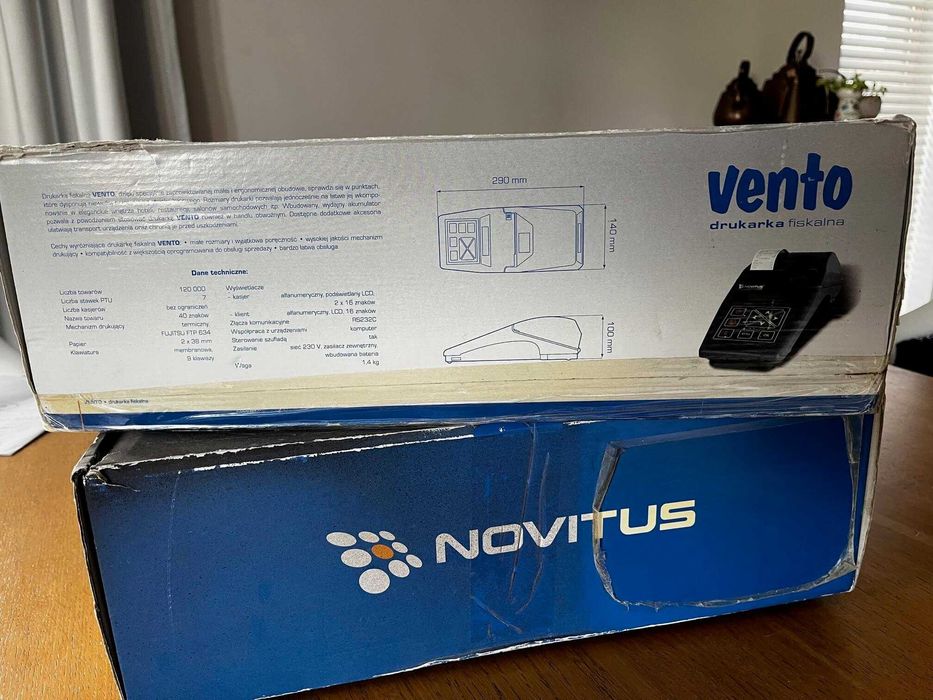 2 używane drukarki fiskalne VENTO Novitus