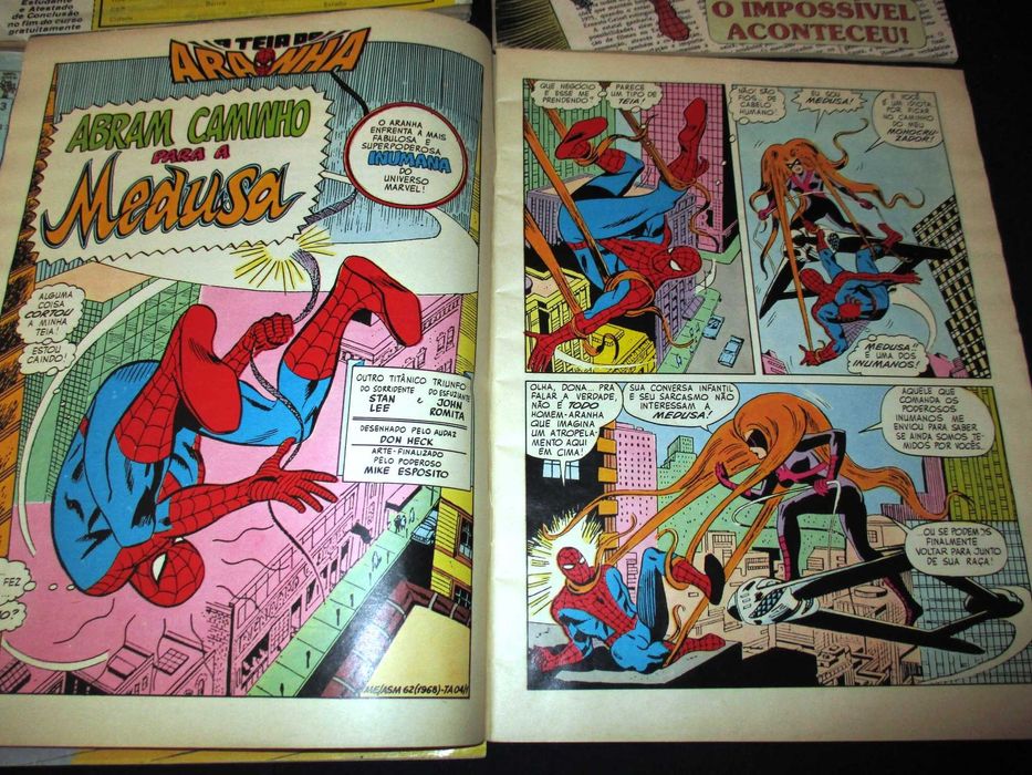 Livros BD A Teia do Aranha 1 a 4 Abril formato A4