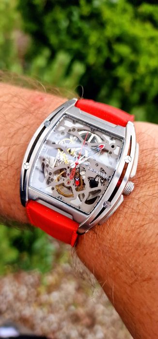 Ciga Design Skeleton Automatic Titanium - szafir , tytan - Tonneau