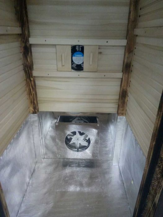 Коптильня на 40 кг, для холодного и горячего копчения с Конвекцией