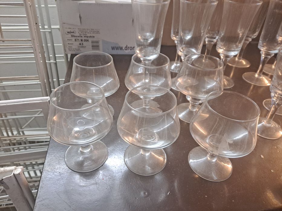 Zestaw kieliszków prl 22szt