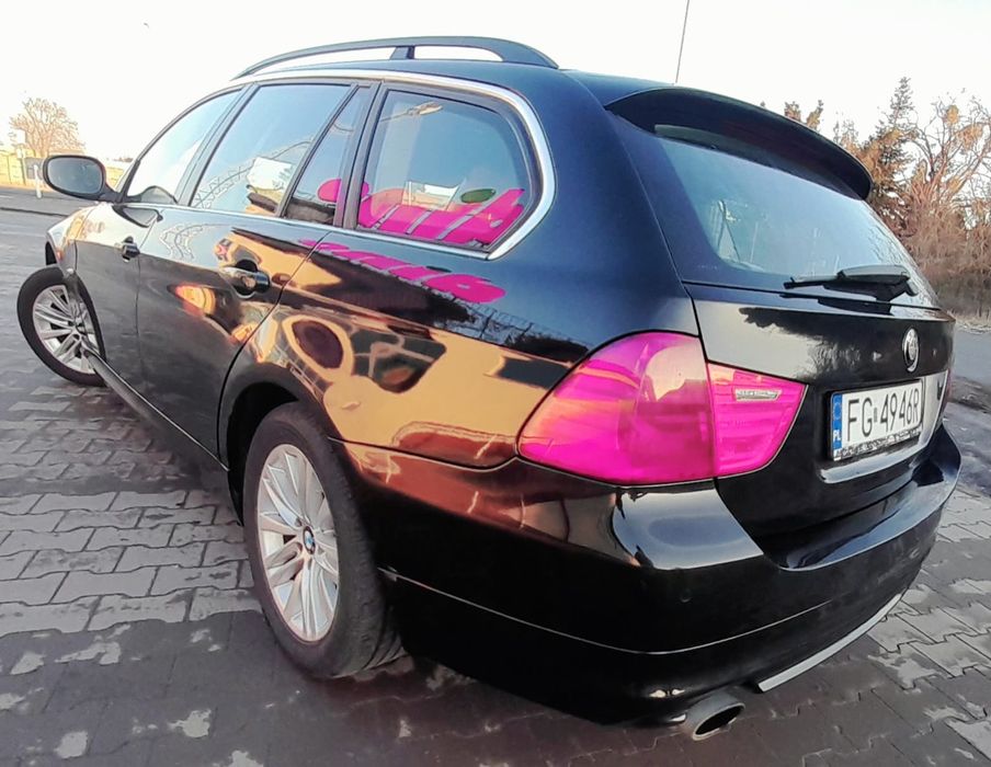 BMW e91 2.0 D 177km lift Czarny kombi