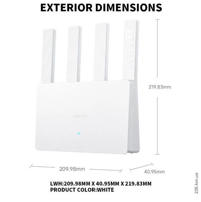 Маршрутизатор Xiaomi BE3600 WiFi 7 роутер