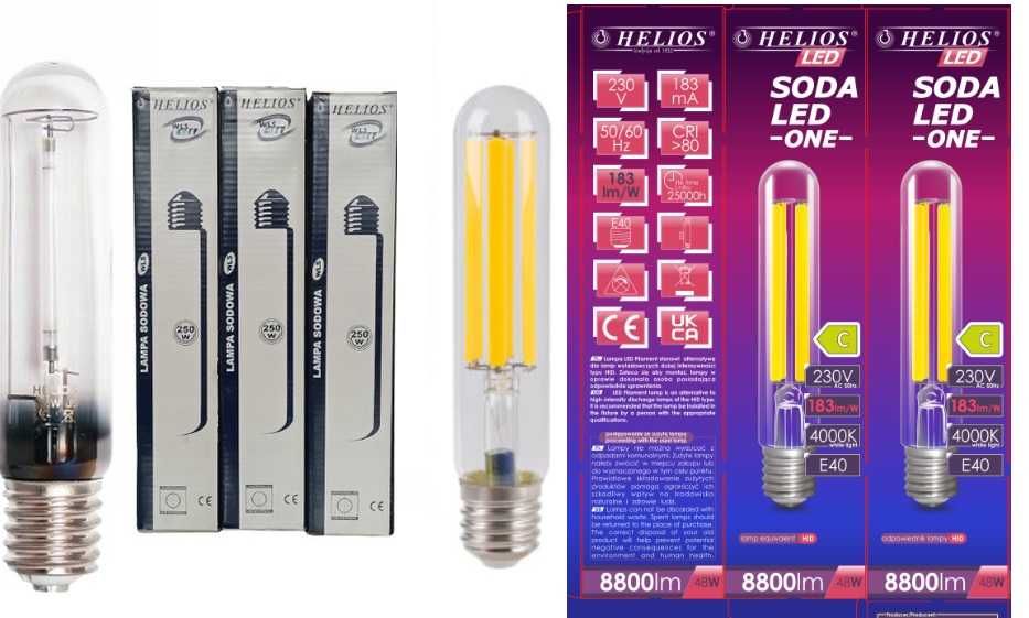Żarówka uliczna LED HELIOS WLS 48W