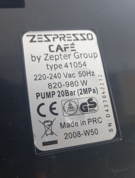 Кавоварка капсульна zespresso