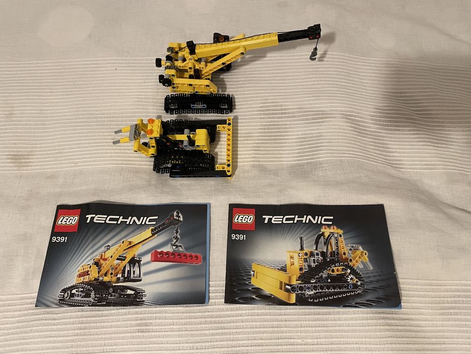 DWA ZESTAWY lego technic 9391 dzwig g sienicowy budowa