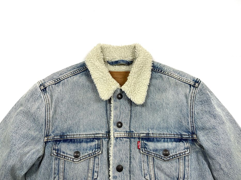 Джинсова куртка зимова шерпа Levis  теді